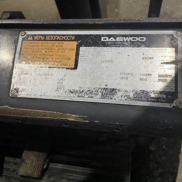 Вилочный погрузчик Daewoo D18S-2, 2002