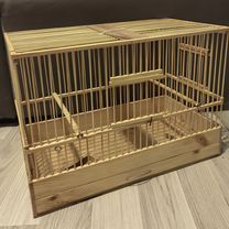 Клетка для канареек из натурального дерева, Москва